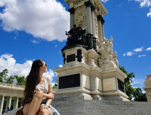 Retiro Park Madrid statue