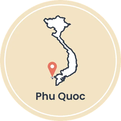 Kaartje van Vietnam met Phu Quoc