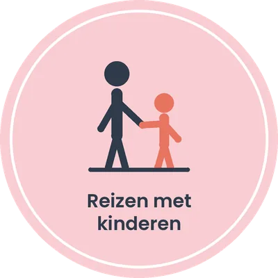 Gezin met kinderen op reis