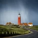 De rode vuurtoren van Texel bij De Cocksdorp